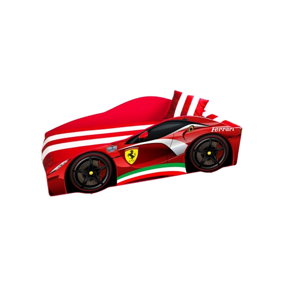 Кровать -машинка Elite Ferrari+матрас Viorina-Deko
